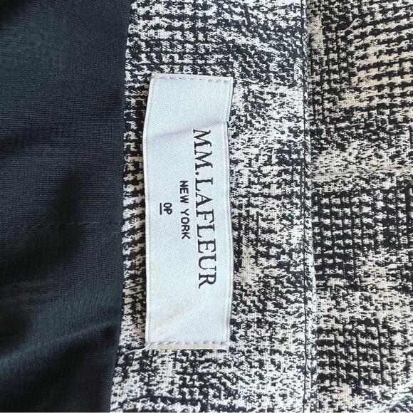MM LaFleur Noho Lined Pencil Skirt in Black White Crackle Size 0P - Picture 11 of 14